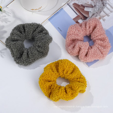 Autumn And Winter New Teddy Lamb Fur Soft Hair Ties Elastic Coil Scrunchies Hair Ties